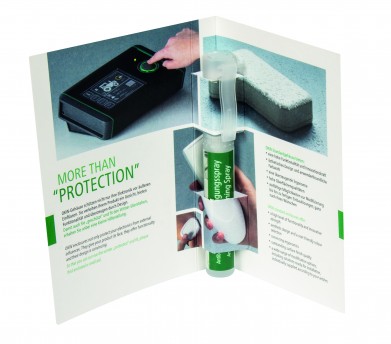 Antibakterielles Handreinigungsspray Cover Card