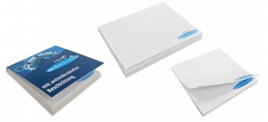 Antimikrobielle Haftnotizen aus FSC-Papier mit Werbedruck