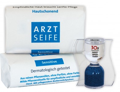 Nützliches Hand-Wasch-Set | Werbemittelpraxis - Medizinische Werbeträger