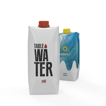 Wasser im FSC-Tetra Pak Karton